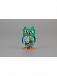 Сова с домиком, зеленая с голубыми крыльями (Silverlit, 88359-3)